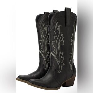 Black Western Cowboy Boots
